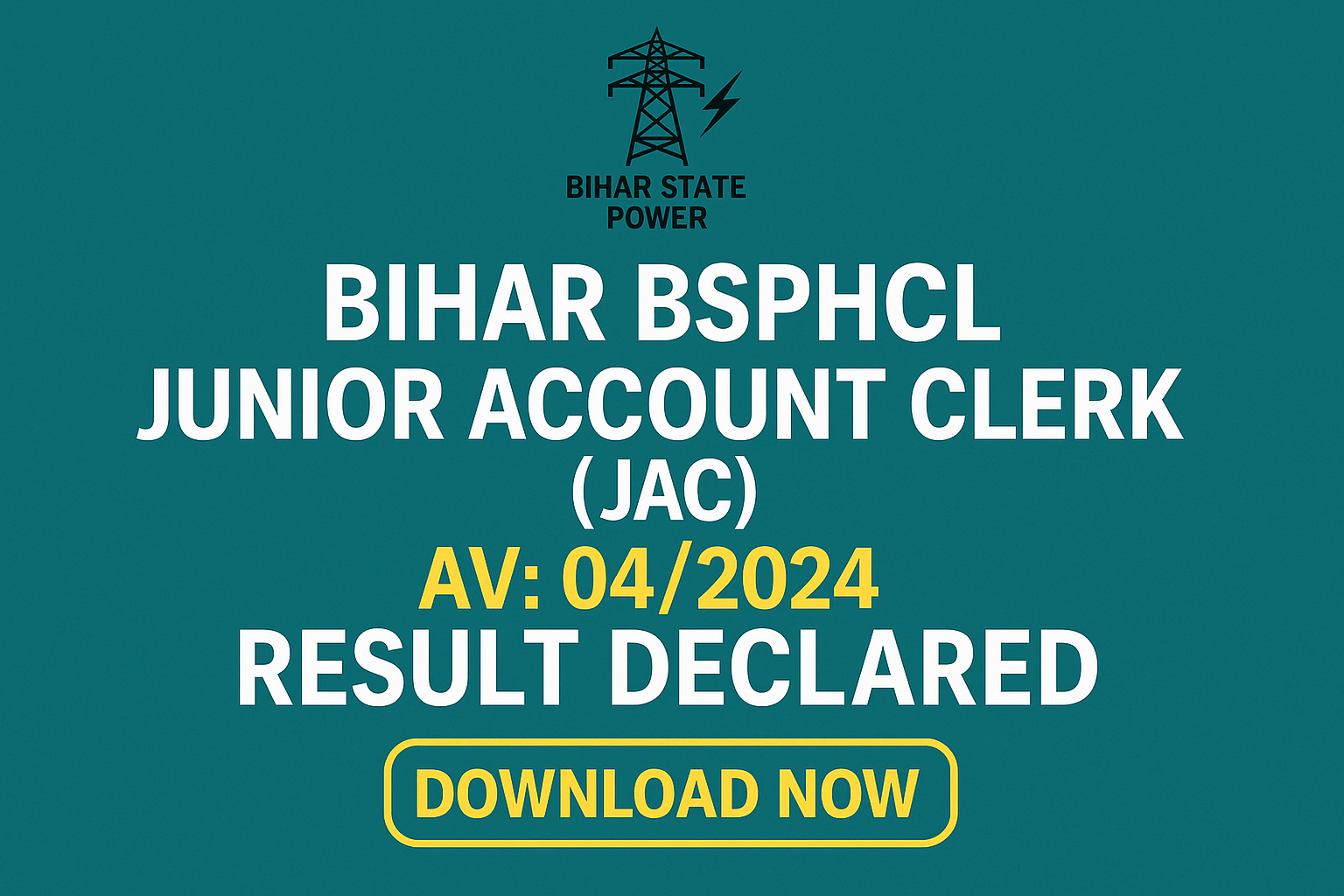 Bihar BSPHCL Junior Account Clerk