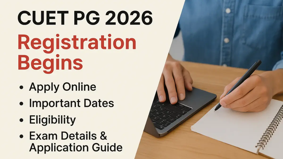 CUET PG 2026 Registration Open: Apply Online at nta.ac.in, Exam in March