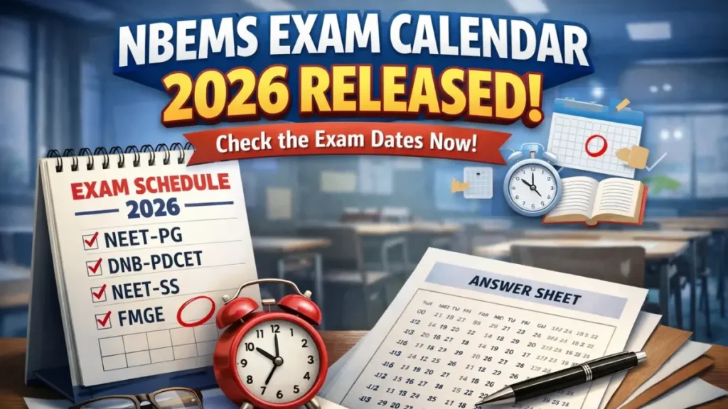 NBEMS Exam Calendar 2026