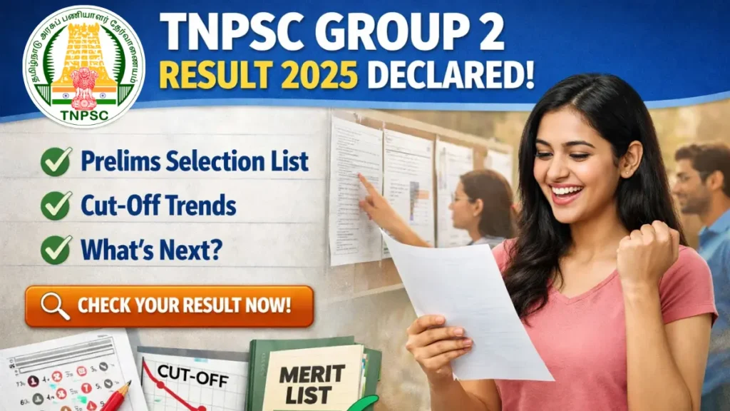 TNPSC Group 2 Result 2025 Declared