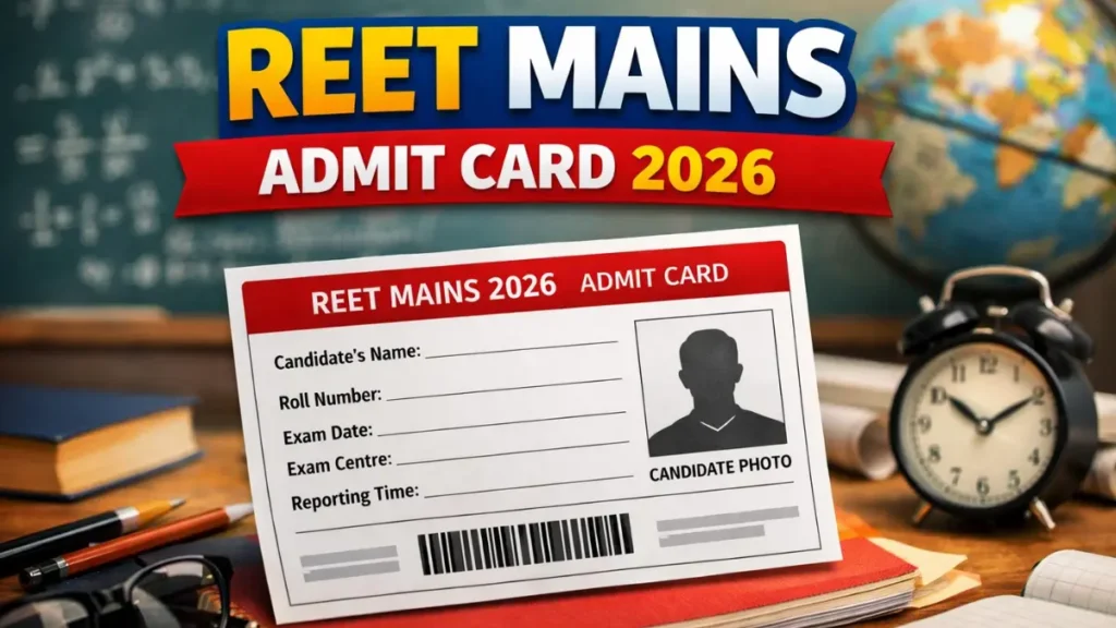 REET Mains Admit Card 2026
