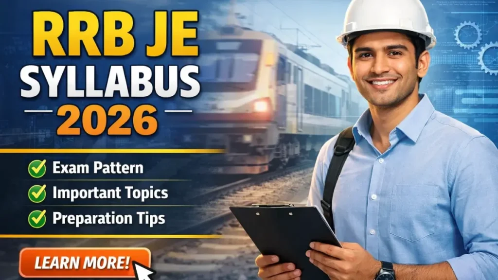 RRB JE Syllabus 2026