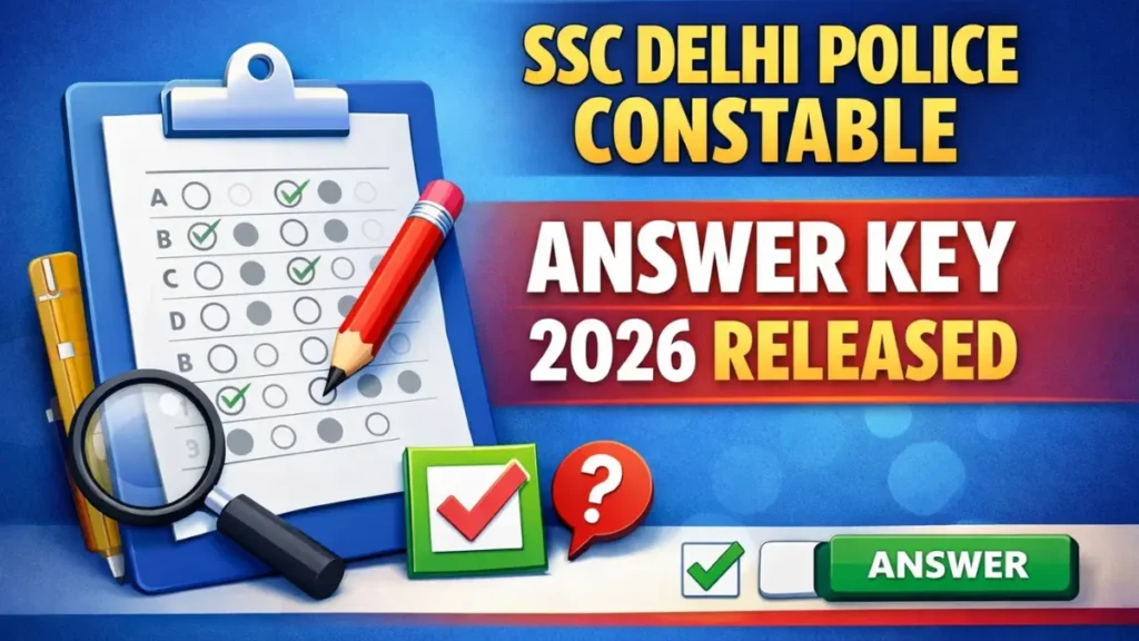 SSC Delhi Police Constable Answer Key 2026
