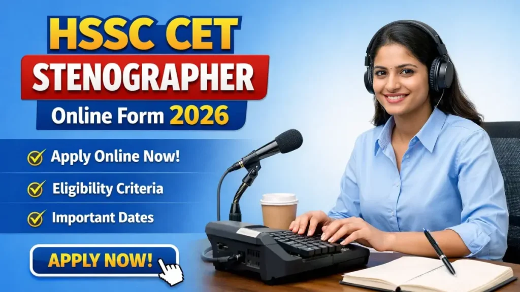 HSSC CET Stenographer Recruitment 2026