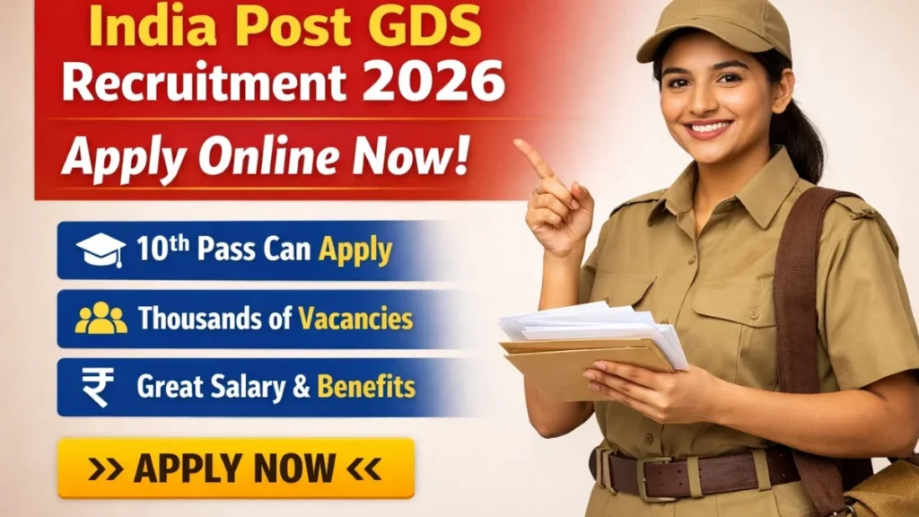 India Post GDS Recruitment 2026 Apply Online