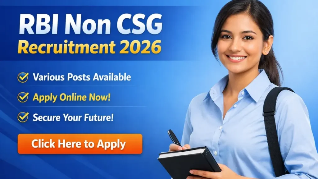 RBI Non CSG Recruitment 2026