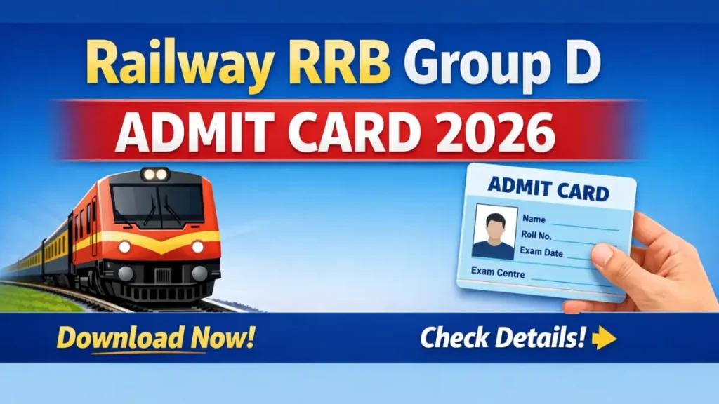 Railway RRB Group D Admit Card 2026