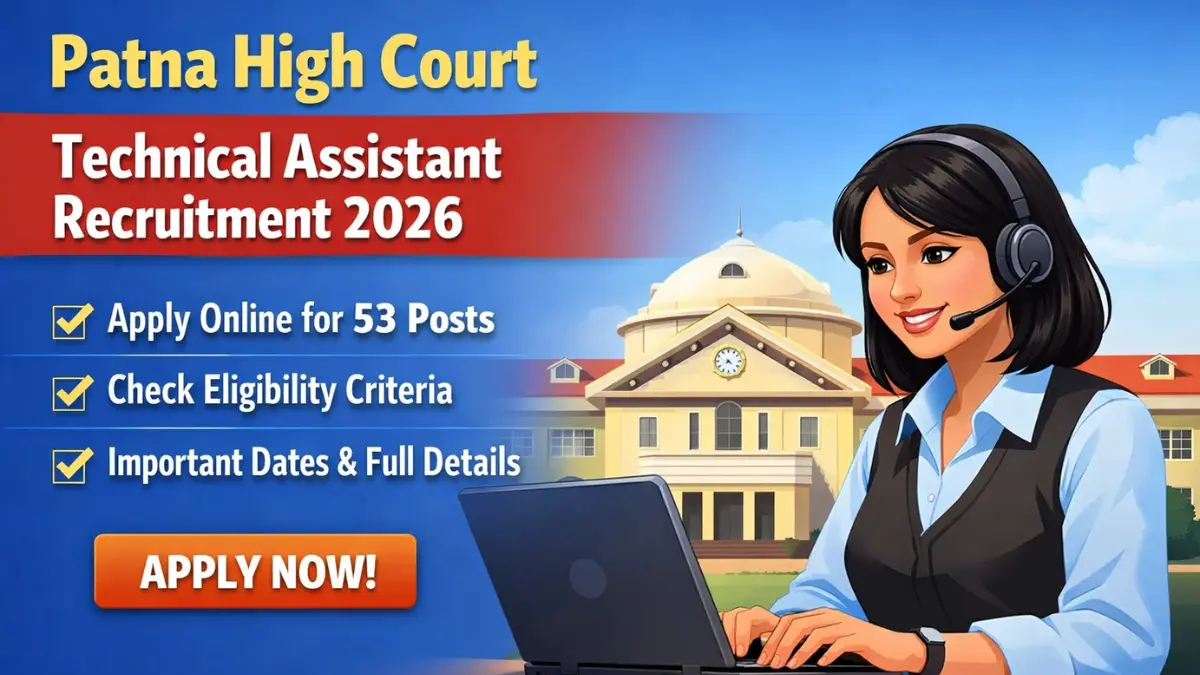 Patna High Court Technical Assistant Recruitment 2026 – Apply Online ...